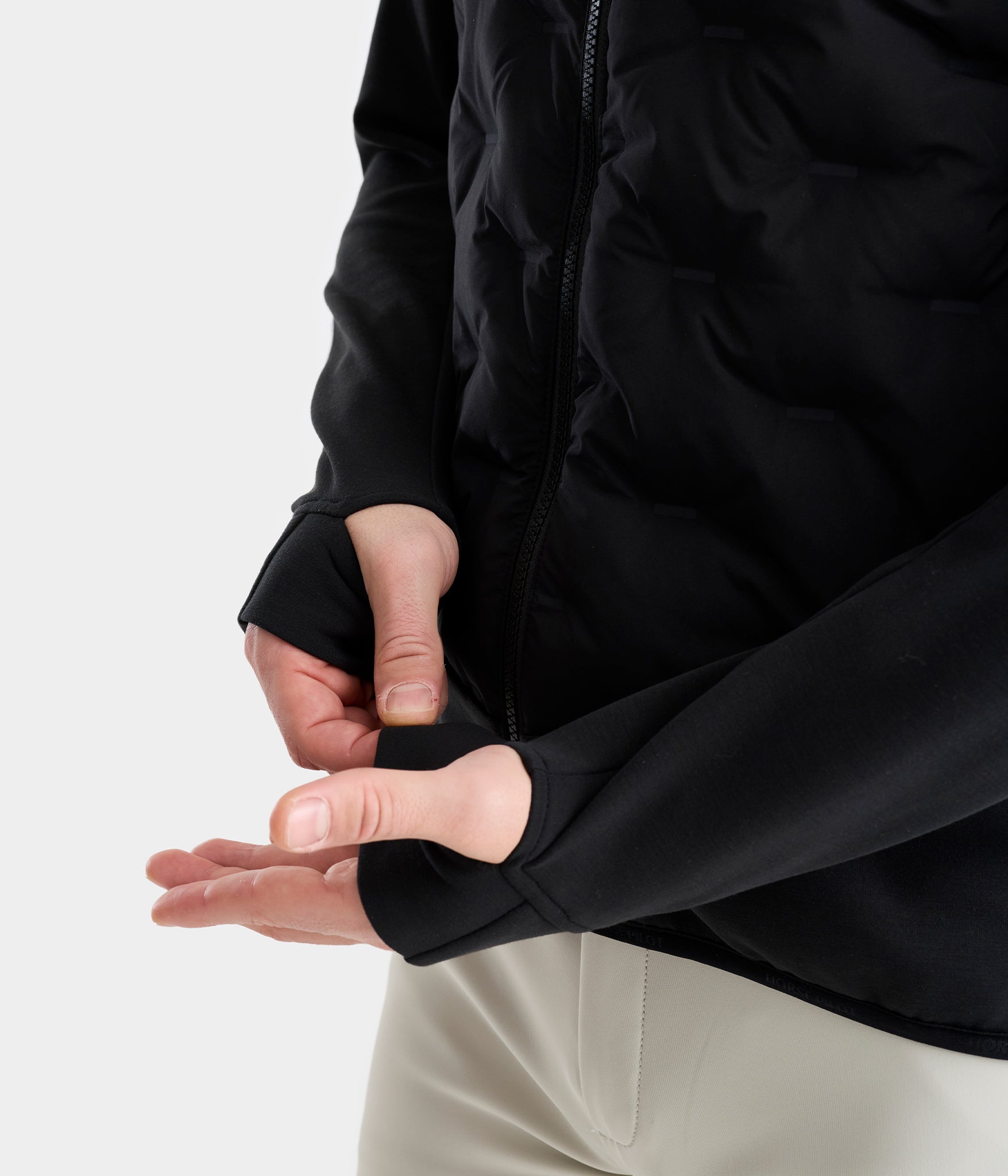 Pulse | Noir | veste doudoune légère équitation | homme | Horse Pilot