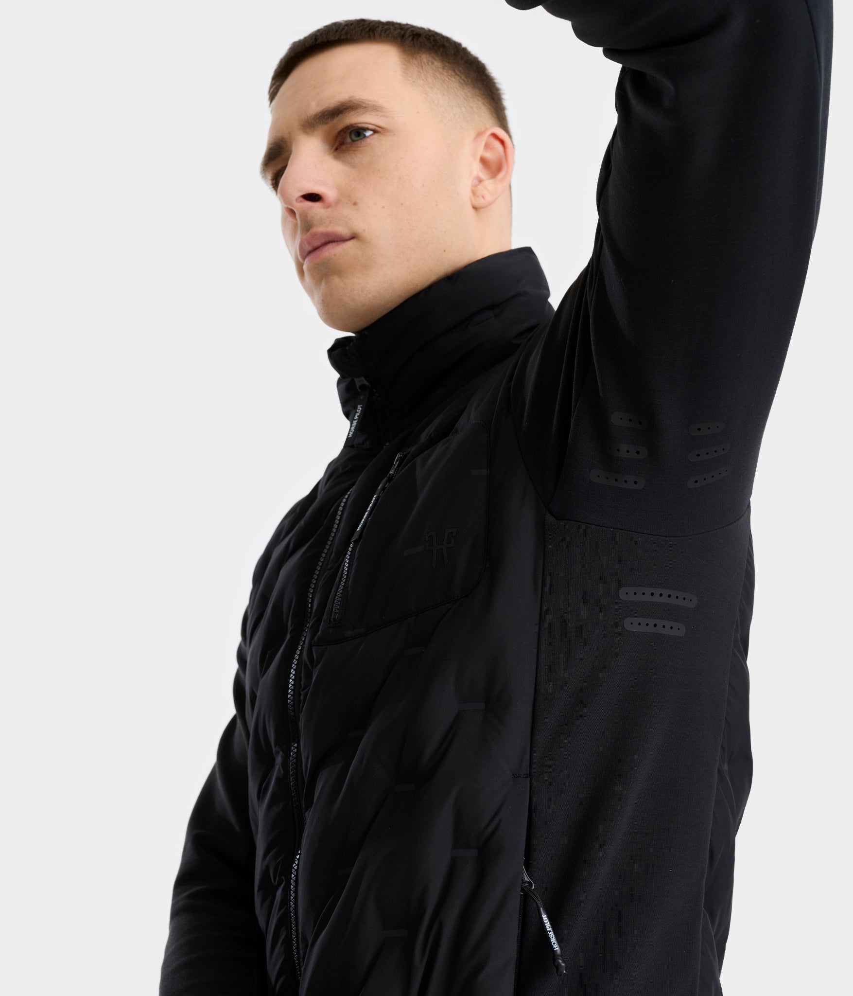 Pulse | Noir | veste doudoune légère équitation | homme | Horse Pilot