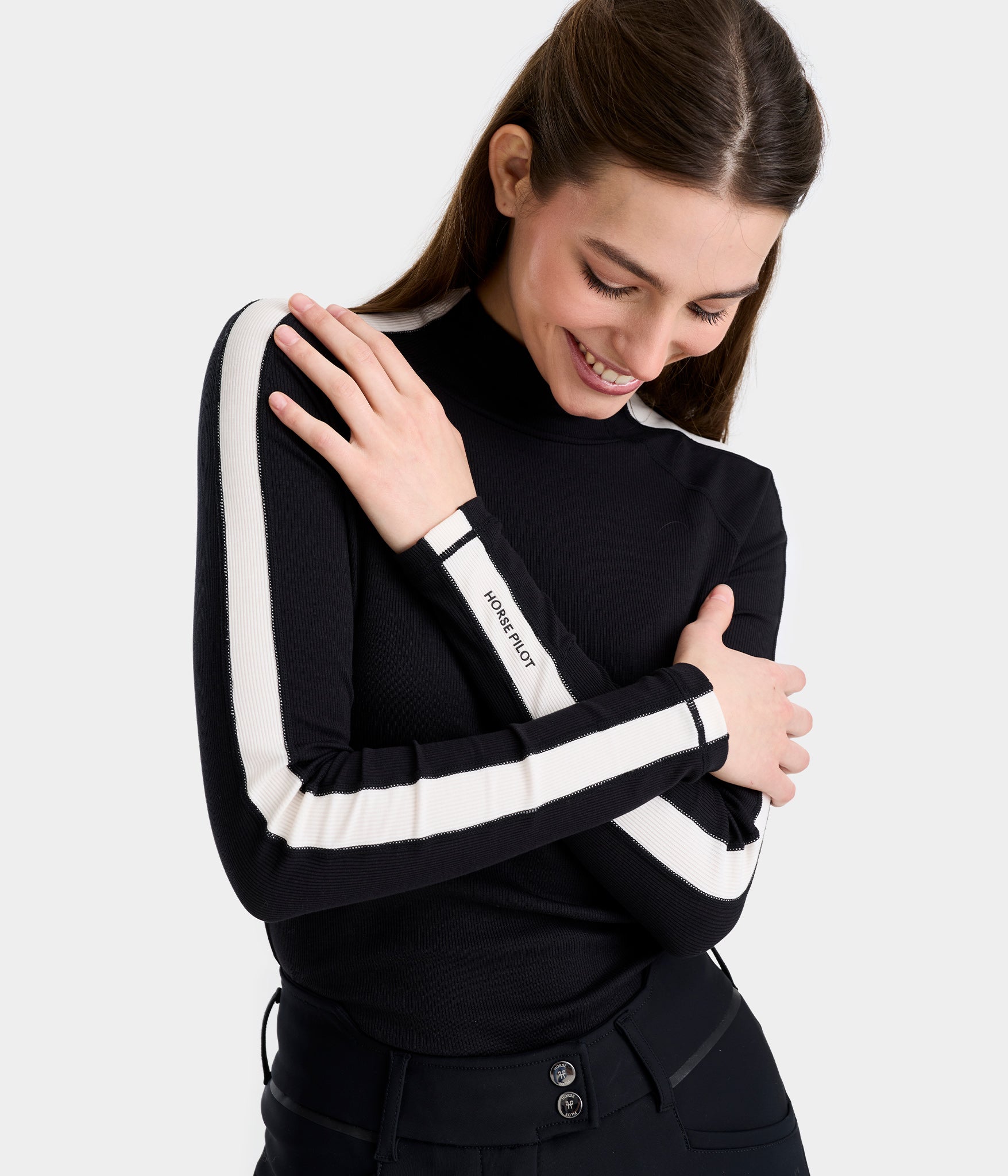 Solaris | Tee-shirt d'équitation anti UV Sunrise femme | Noir | Horse Pilot