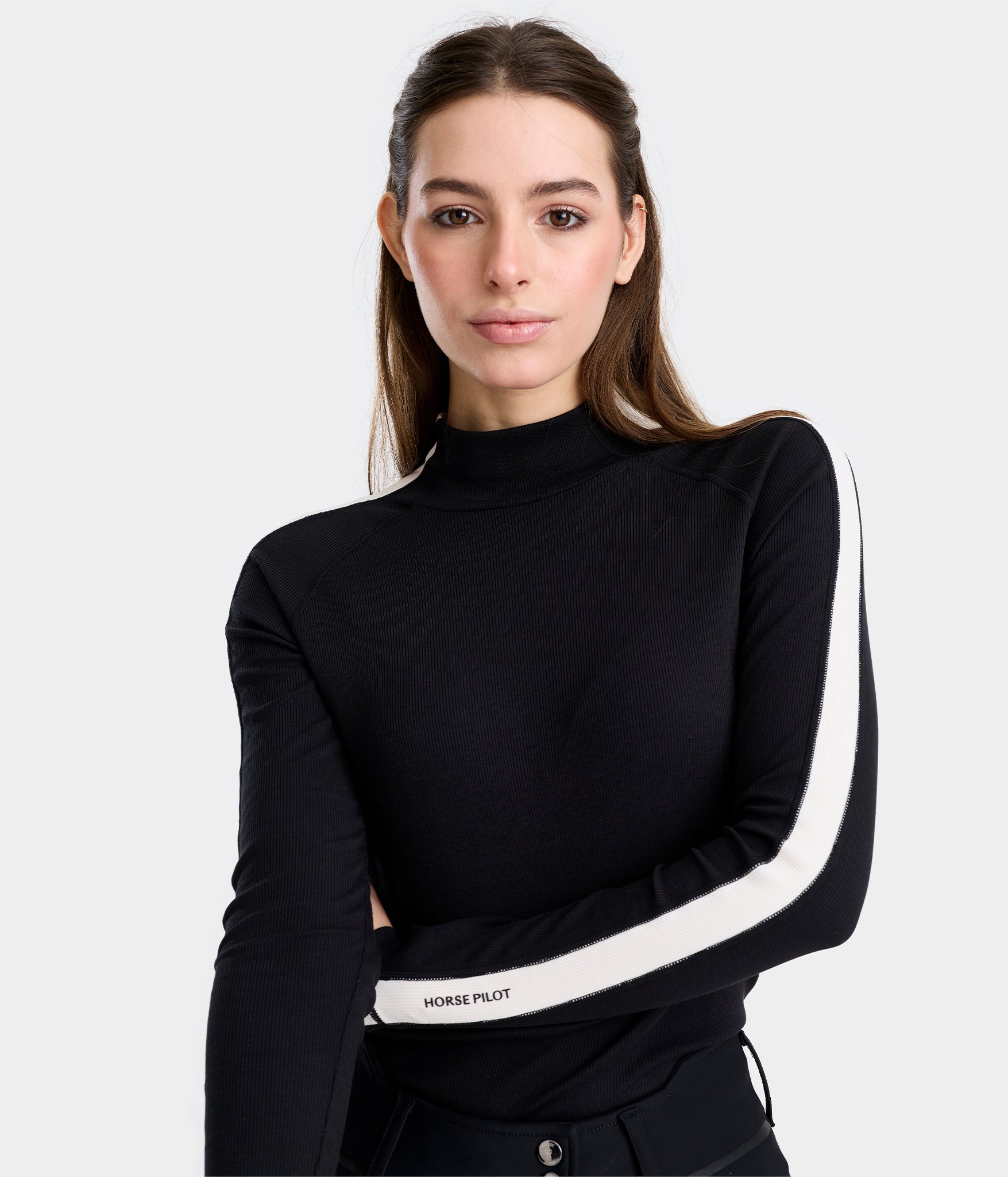 Solaris | Tee-shirt d'équitation anti UV Sunrise femme | Noir | Horse Pilot