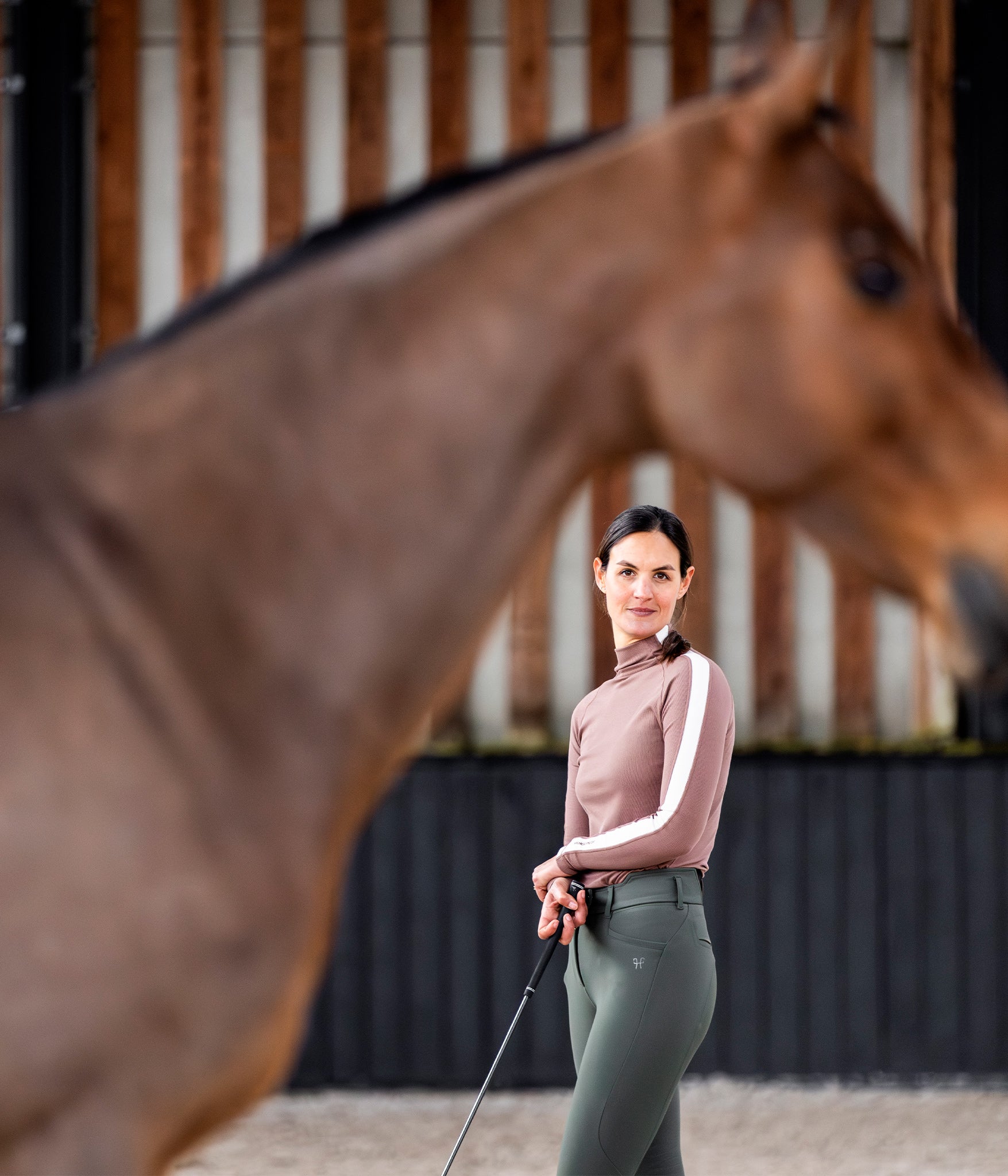 Solaris | Tee-shirt d'équitation anti UV Sunrise femme | Vieux rose | Horse Pilot