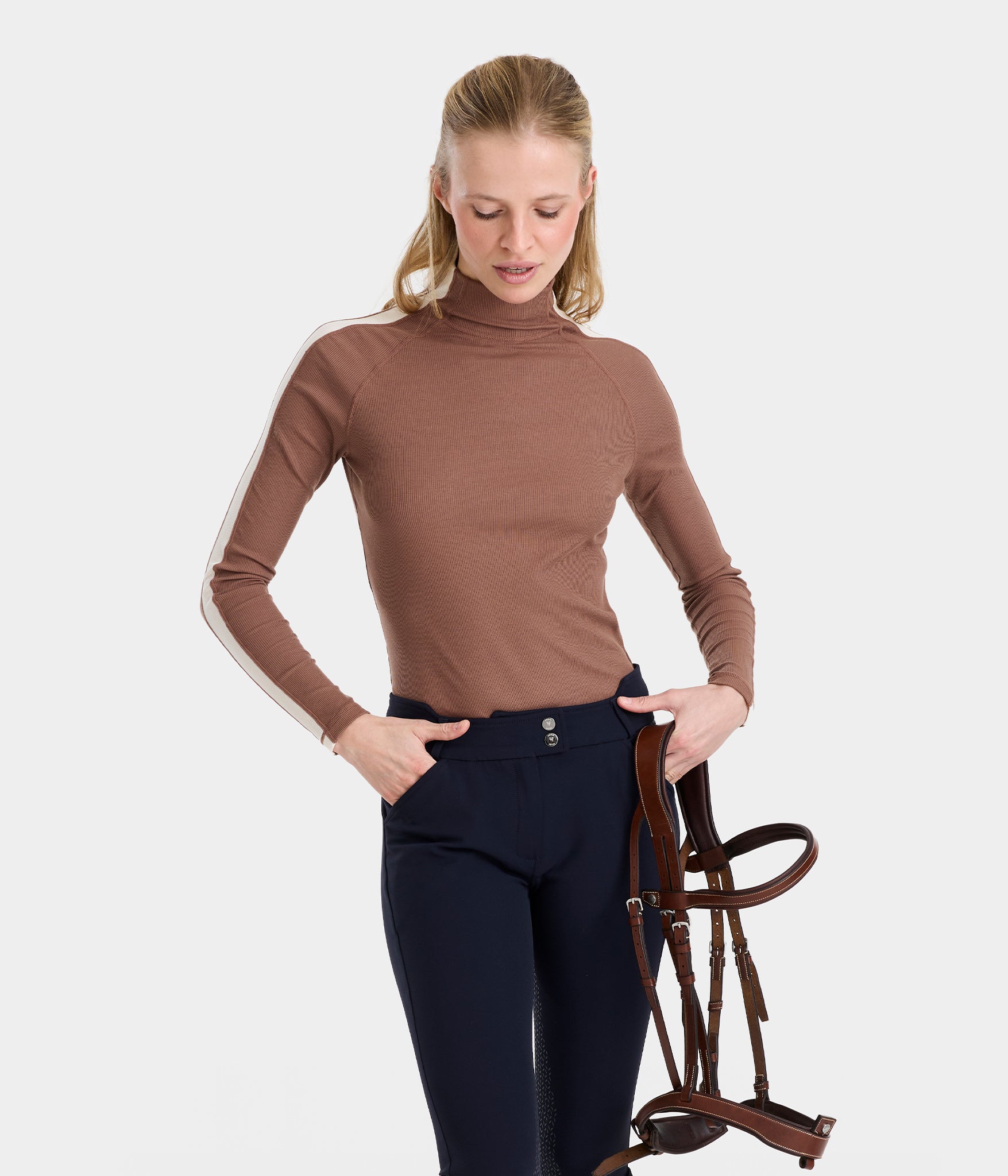 Solaris | Tee-shirt d'équitation anti UV Sunrise femme | Vieux rose | Horse Pilot