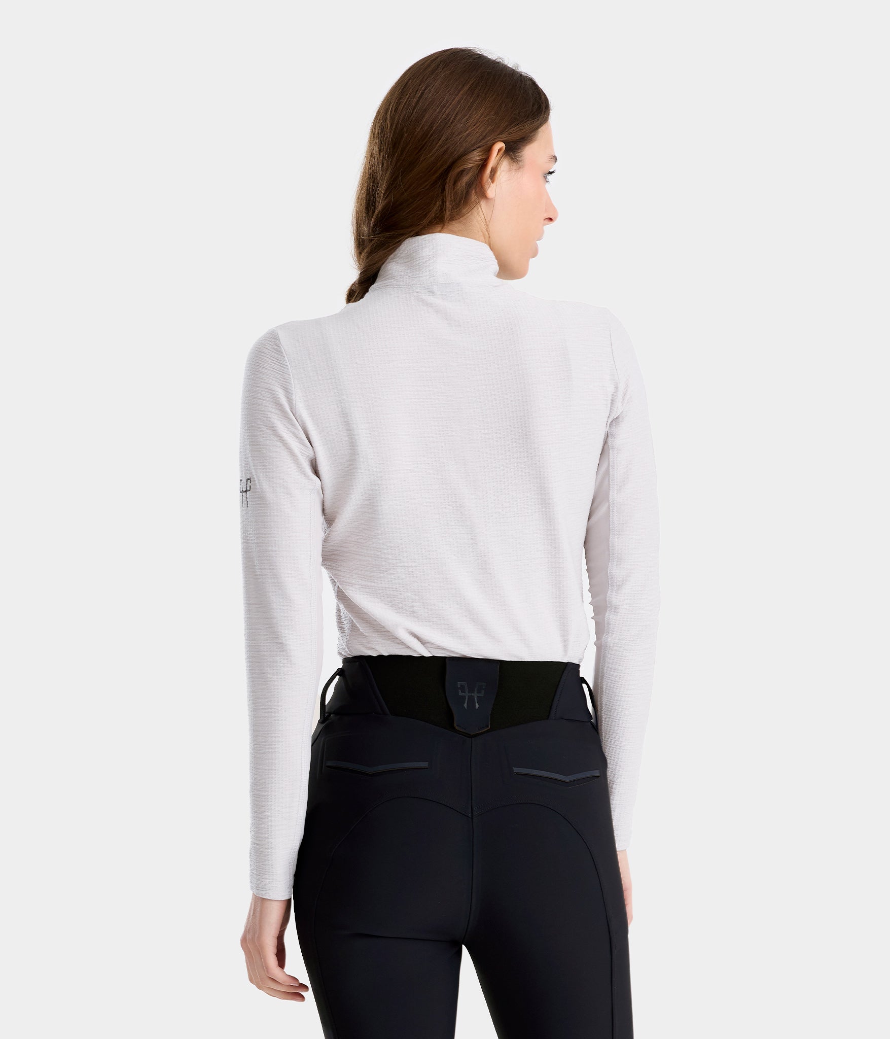 Suntech Shirt | T-shirt manches longues gris d'équitation léger anti UV femme | Horse Pilot équitation| Horse Pilot