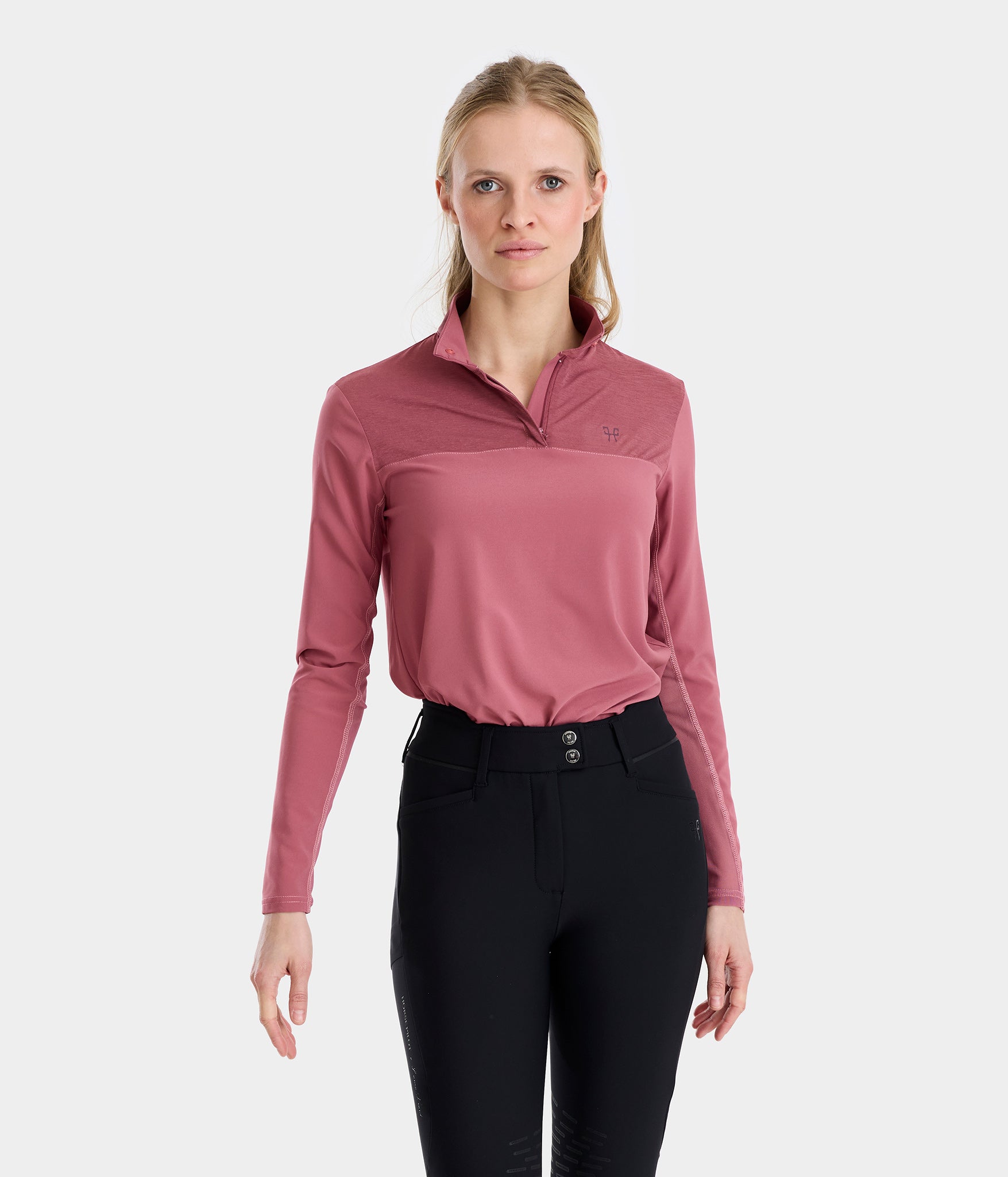 Sunrise Chemise d'équitation anti UV Sunrise femme | Rose | Horse Pilot