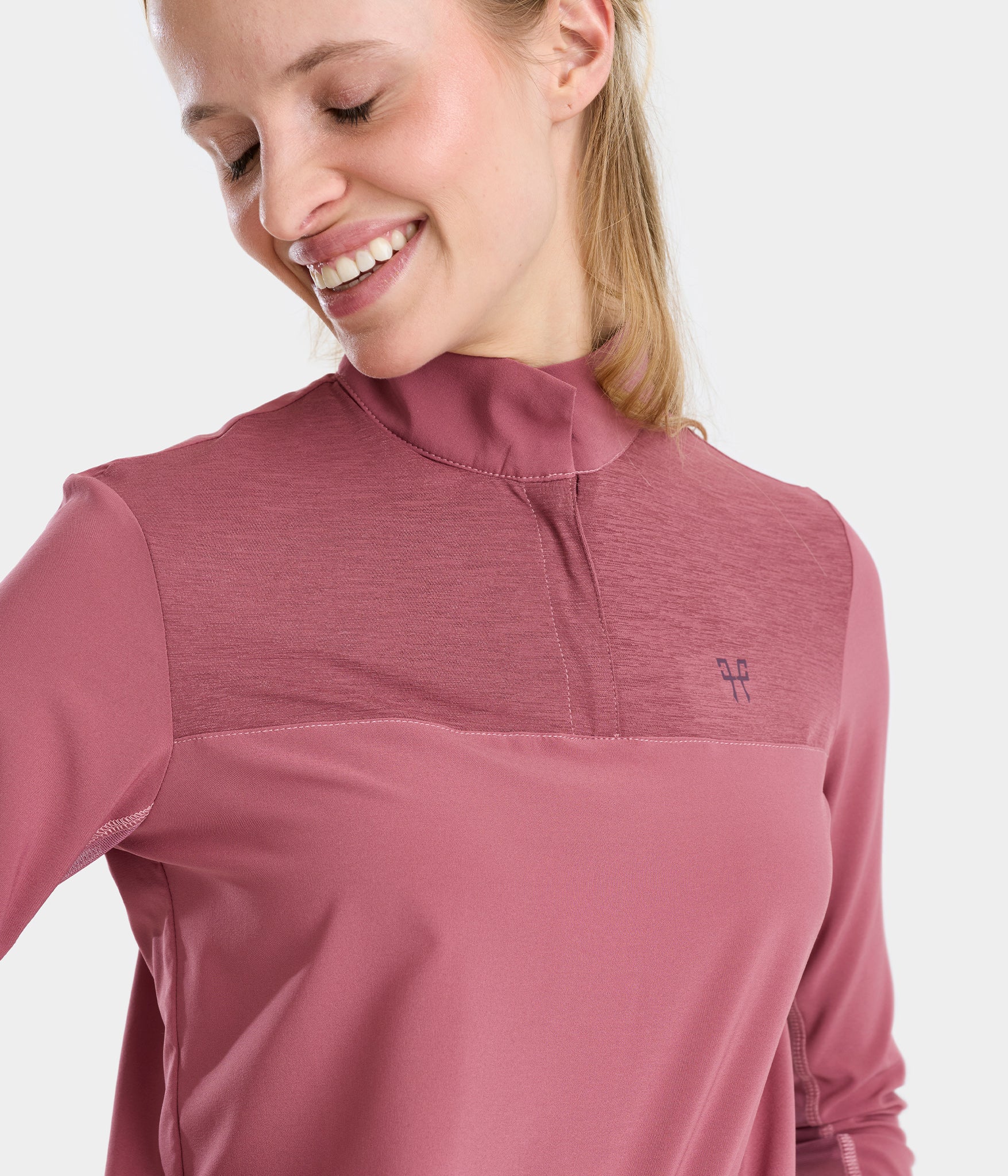 Sunrise Chemise d'équitation anti UV Sunrise femme | Rose | Horse Pilot