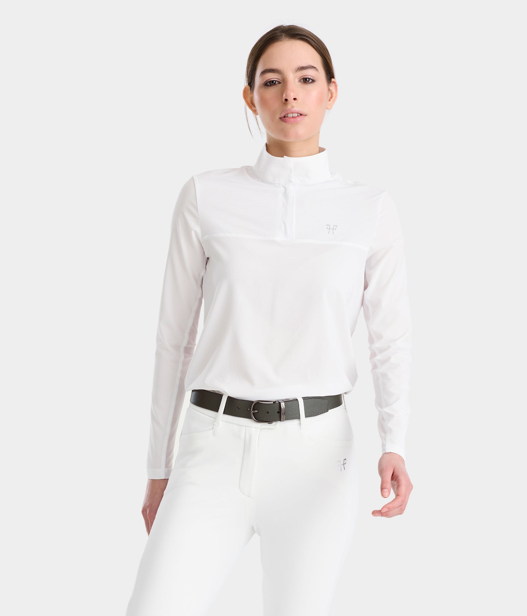 Sunrise Chemise d'équitation anti UV Sunrise femme | Blanc | Horse Pilot