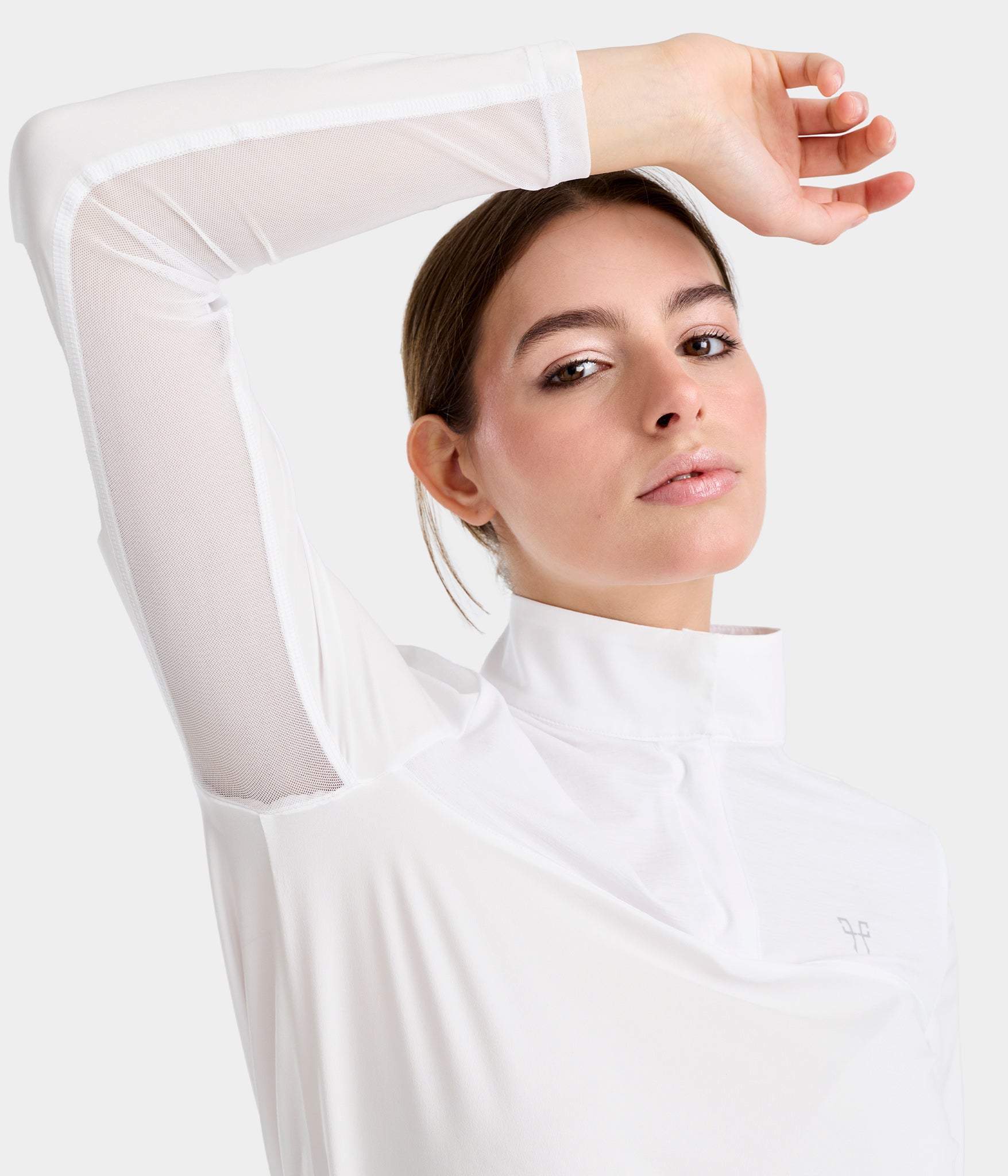 Sunrise Chemise d'équitation anti UV femme | Blanc | Horse Pilot