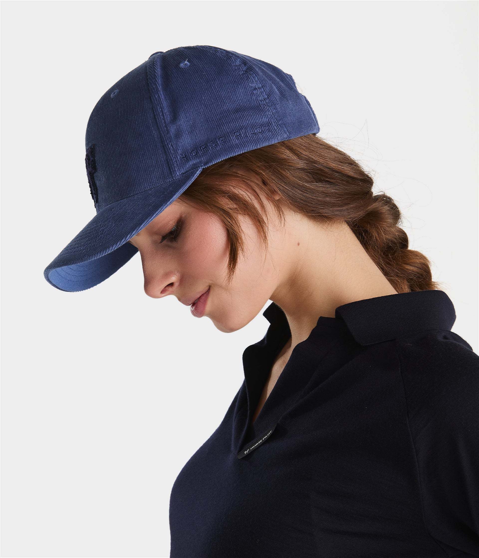 Trendy cap | Bleu vintage | casquette en velour côtelé unisex | | Horse Pilot