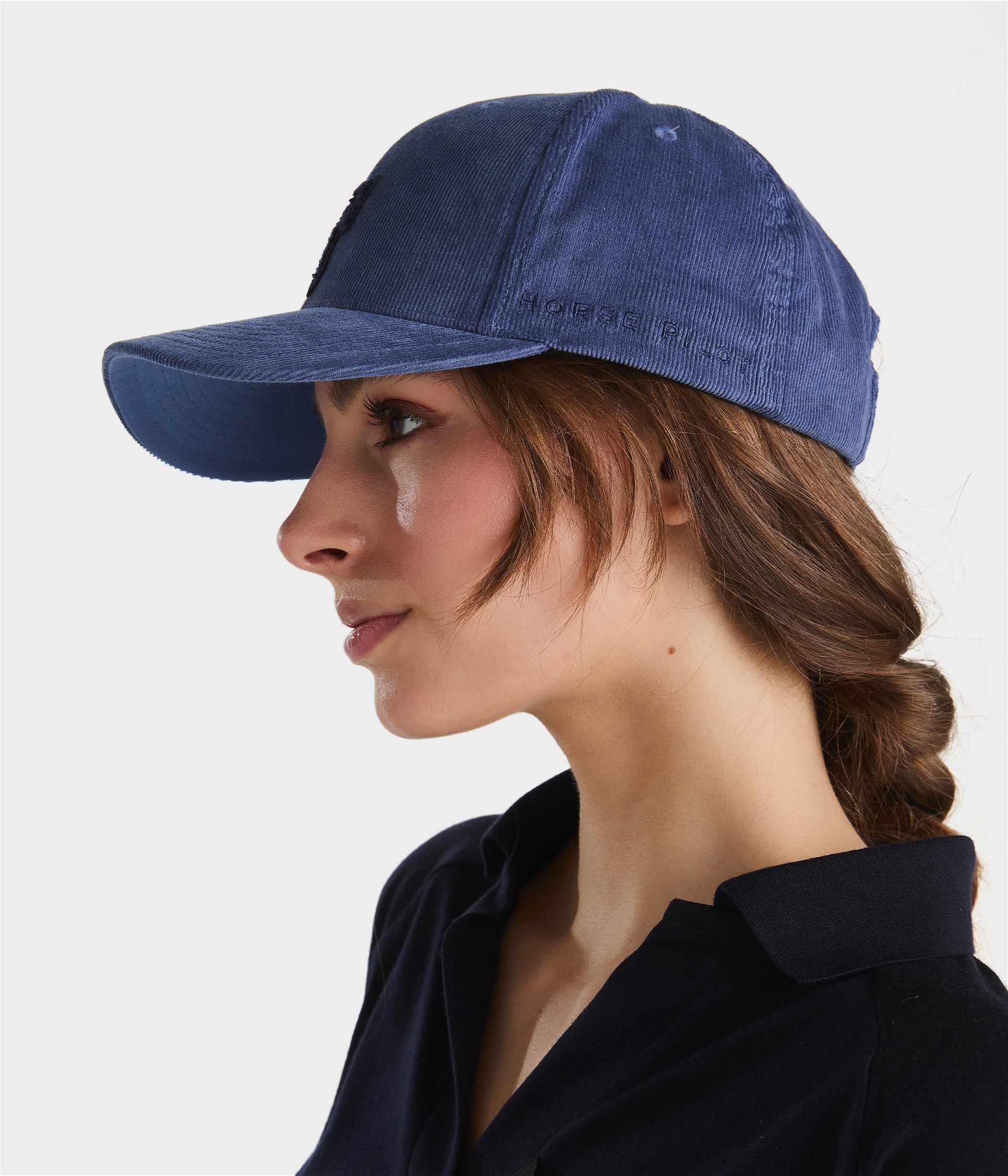 Trendy cap | Bleu vintage | casquette en velour côtelé unisex | | Horse Pilot