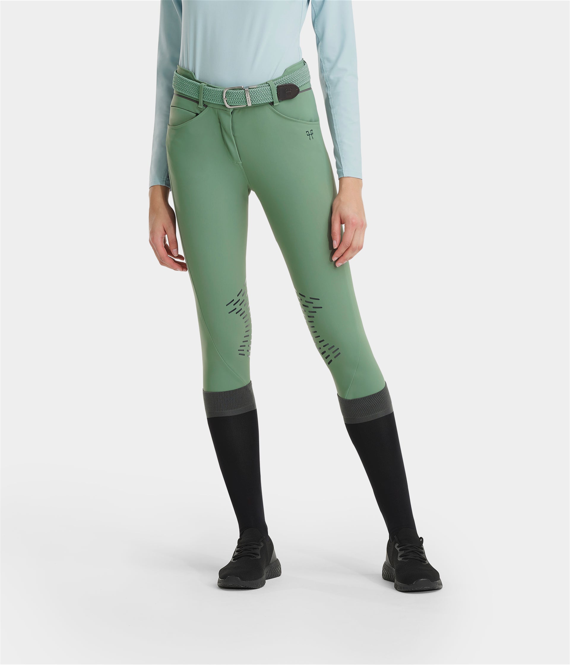 Pantalon D'équitation Cavallo Femme - Chagallino Taille Haute, Micro Premium Garniture Complète