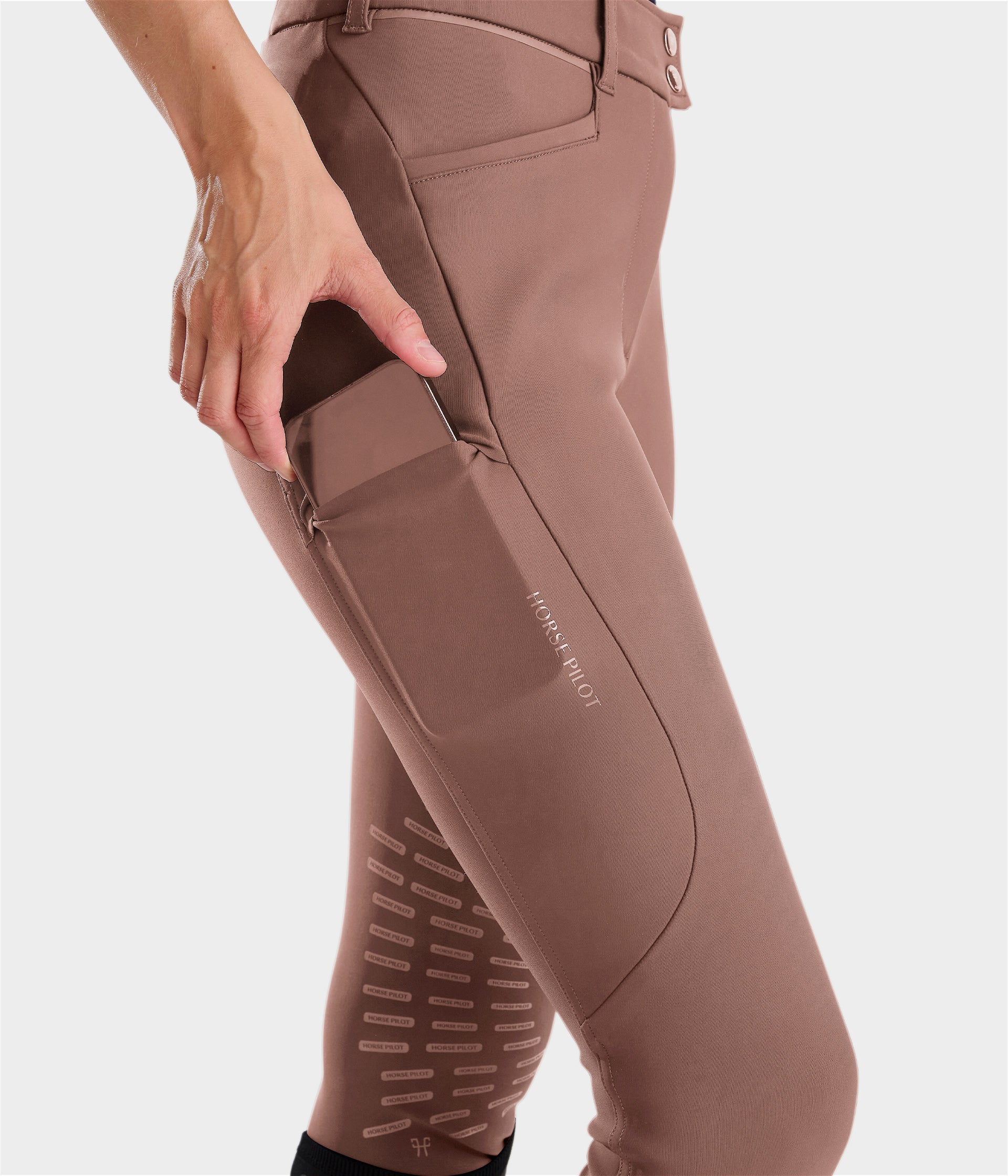 X perform ICONIC | Soft Brown | Pantalon d'équitation femme | Horse Pilot