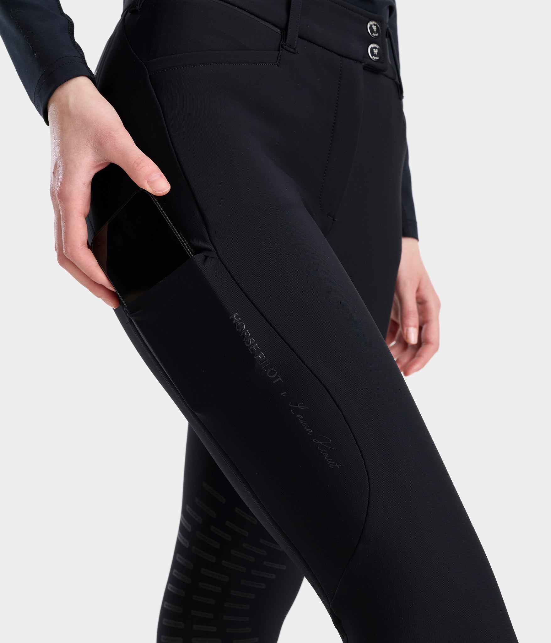 X-perform ICONIC Laura Kraut | Noir | Pantalon d'équitation femme | Horse Pilot