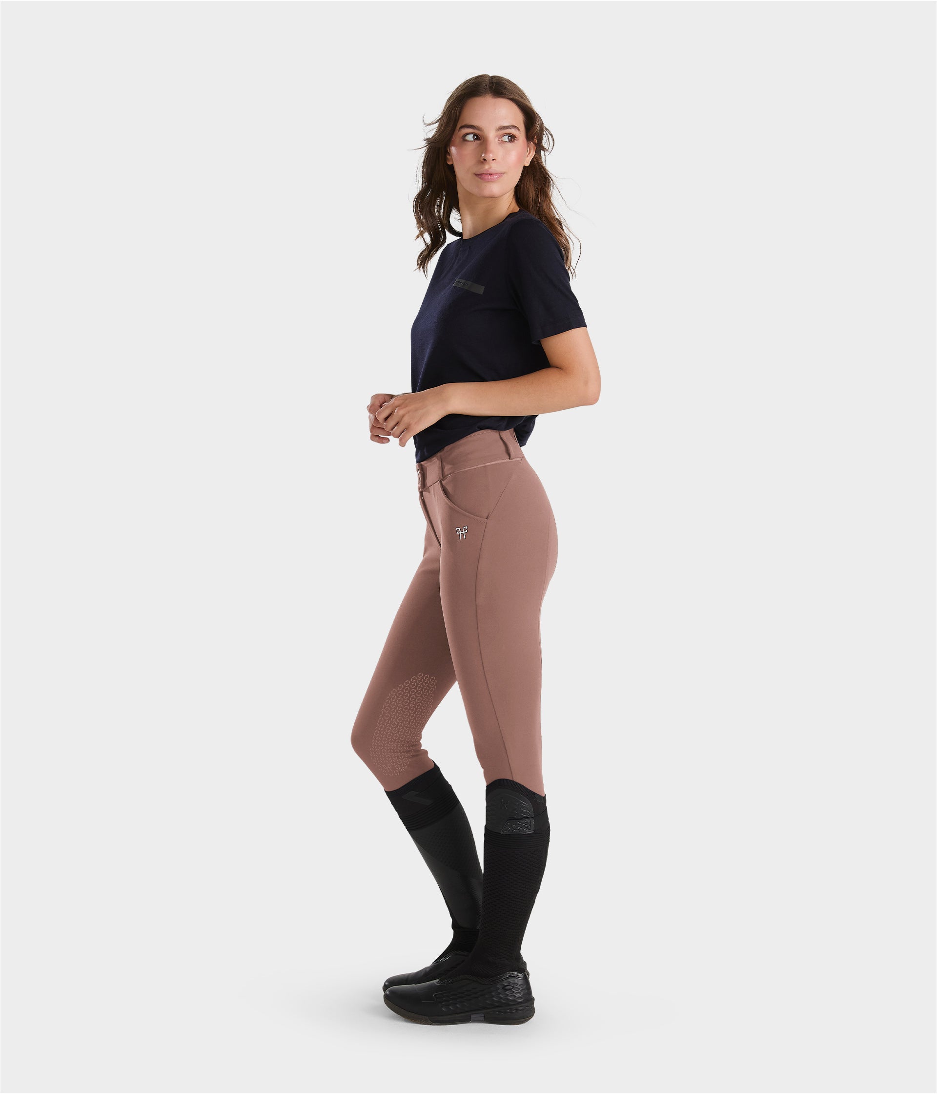 X-Prime women's knee grip riding breeches - minimalist and elegant