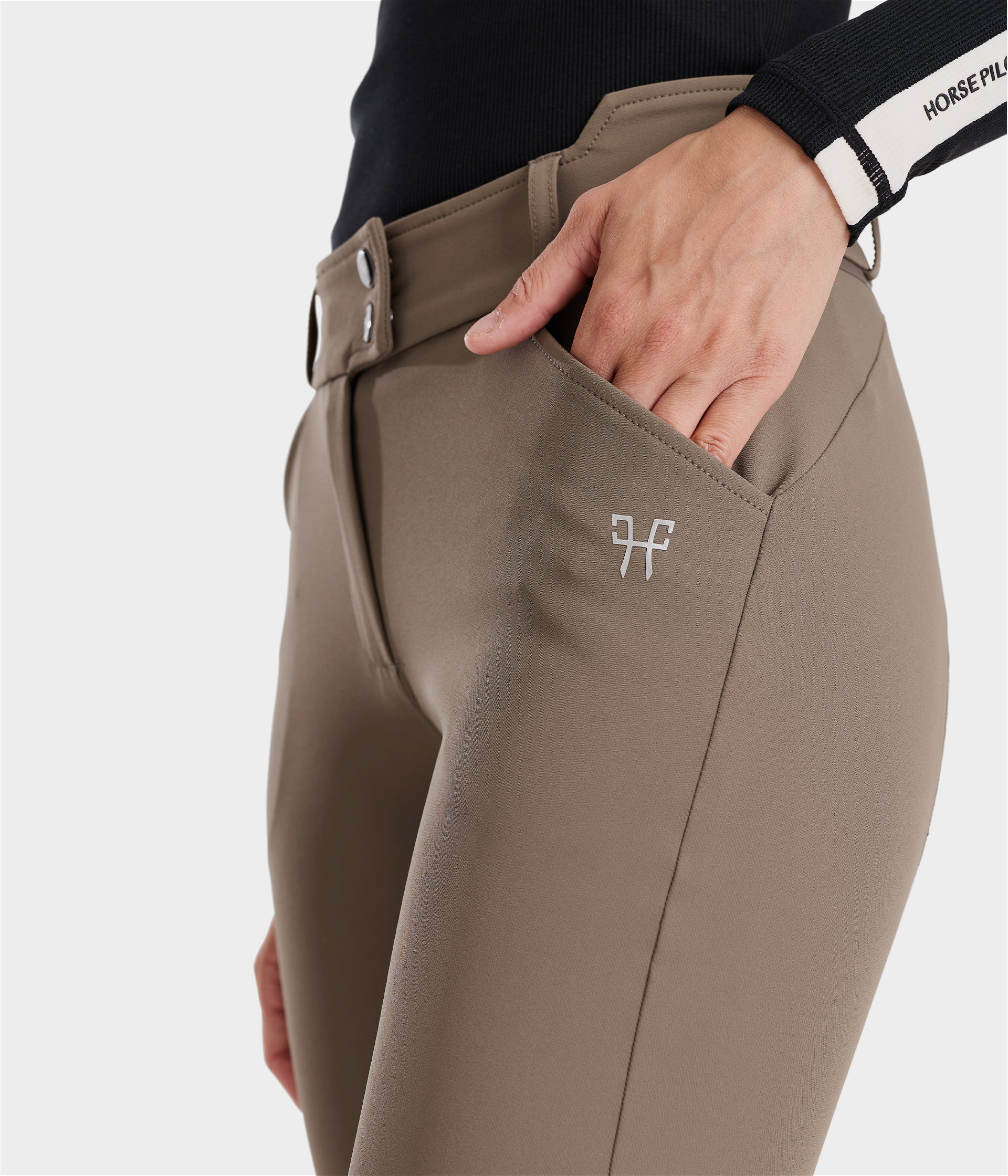 X-Prime women's knee grip riding breeches - minimalist and elegant